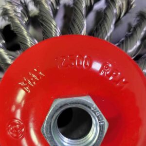 Beveled Twisted Knot Wire Wheel 5in