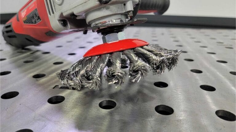 Beveled Twisted Knot Wire Wheel 5in