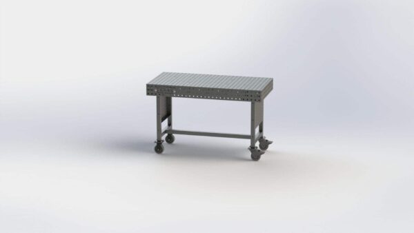 30 x 60 WELD TABLE W CASTERS - SUPER SLOT PANEL Weld Table Super Slot Panel - 30" Table Width