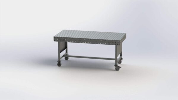 40 x 80 WELD TABLE W CASTERS - SUPER SLOT PANEL Weld Table Super Slot Panel - 40" Table Width