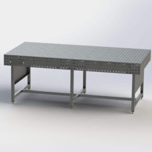 50 x100 WELD TABLE W LEVELERS - SUPER SLOT PANEL Weld Table Super Slot Panel - 50" Table Width