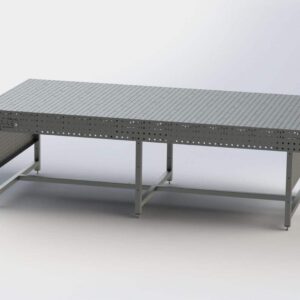 60 x 120 WELD TABLE W LEVELERS - SUPER SLOT PANEL Weld Table Super Slot Panel - 60" Table Width