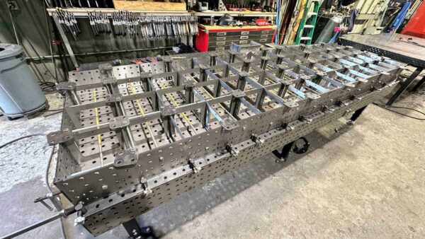 40x140 Assembled Kit_3 Welding Table – 40″ x 140″ Fully Fabricated Weld Tables