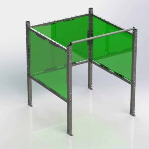 ModPro Welding Booth - 6 x 6 Poly ModPro Welding Booth - Single Station