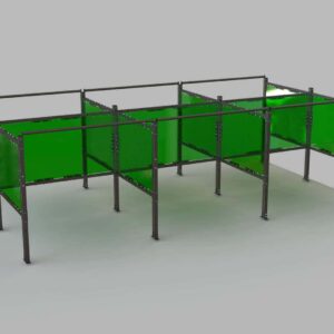ModPro Welding Booth - Multiple Back to Back Stations