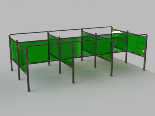 ModPro Welding Booth - Multiple Back to Back Stations