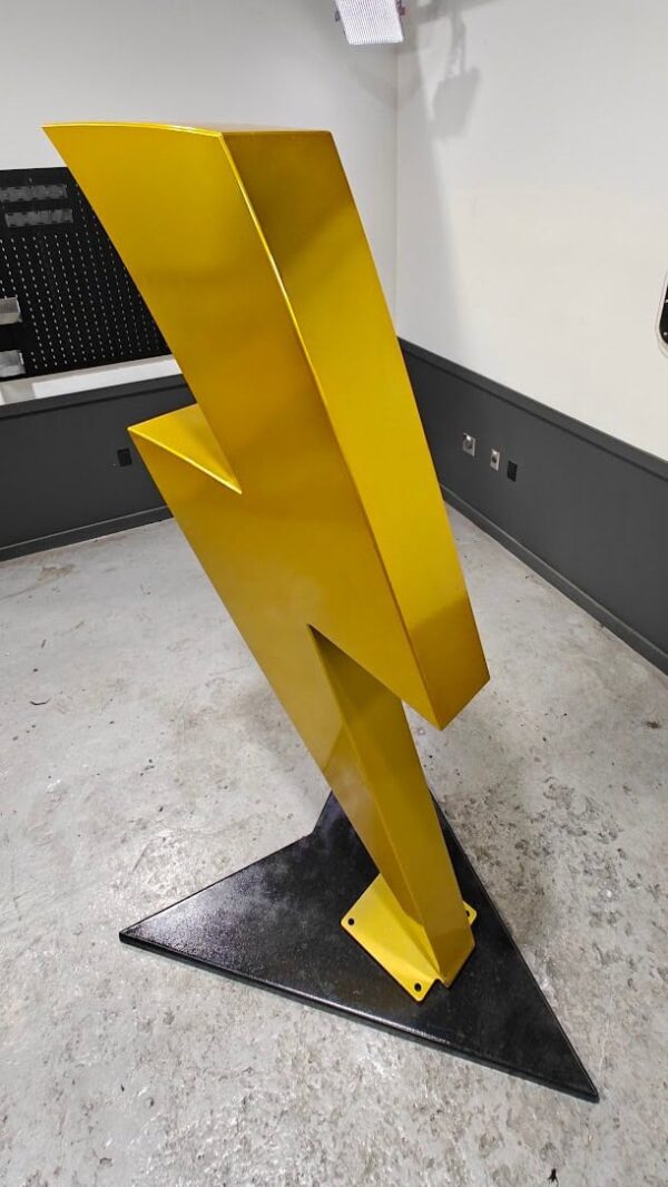 Comic Bolt - Steel Art Sculpture