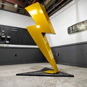 Comic Bolt - Steel Art Sculpture