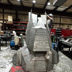 Oscar - Giant Steel Moai 2 Oscar - The Giant Steel Moai Head