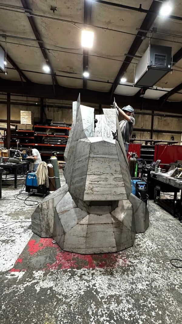 Oscar - Giant Steel Moai 2 Oscar - The Giant Steel Moai Head