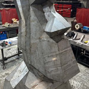 Oscar - Giant Steel Moai 4 Oscar - The Giant Steel Moai Head