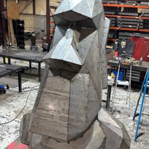 Oscar - Giant Steel Moai 5 Oscar - The Giant Steel Moai Head