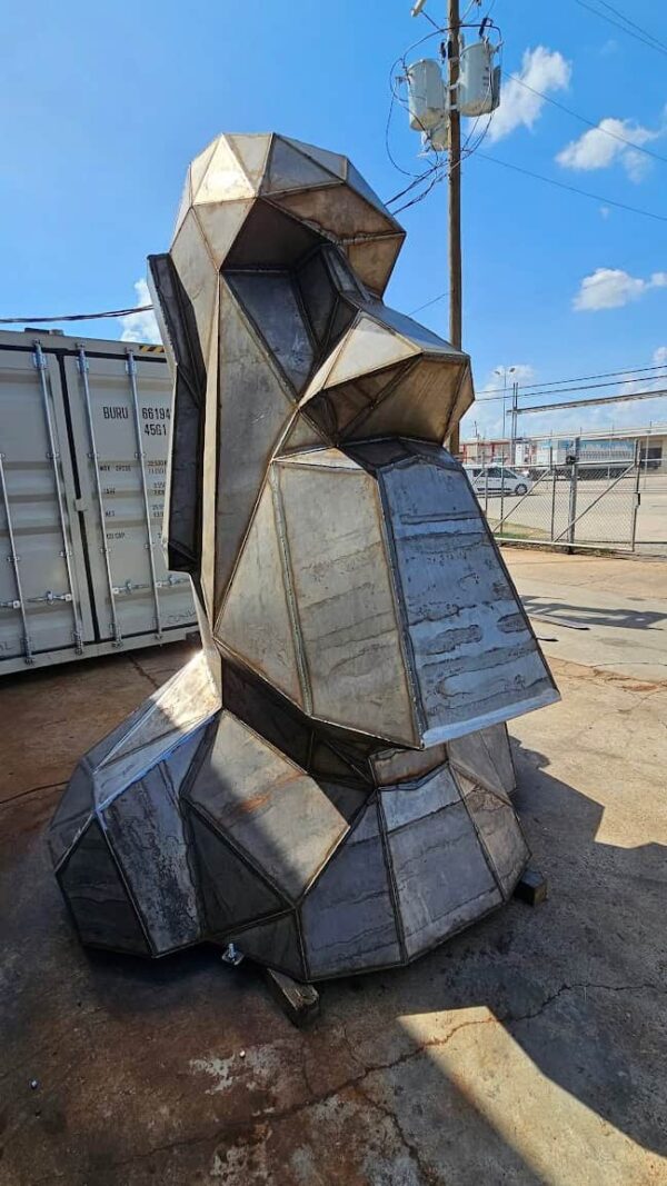 Oscar - Giant Steel Moai 6 Oscar - The Giant Steel Moai Head