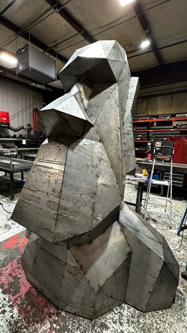 Oscar - Giant Steel Moai 9 Oscar - The Giant Steel Moai Head