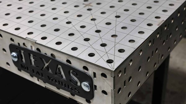 Stainless welding table diagonal