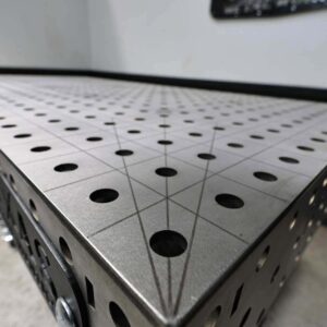 Stainless welding table wide diagonal