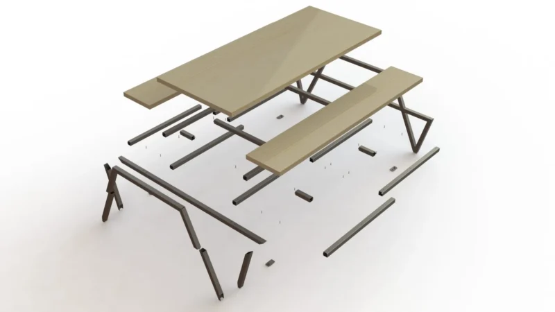 DIY Classic A-Frame Picnic Table - AGORA - Image 3